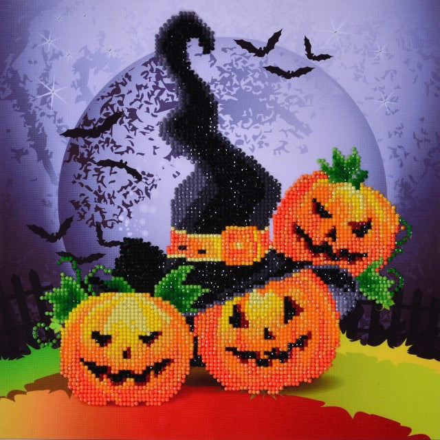 Sombrero de bruja mágica de Halloween Diamond Dotz